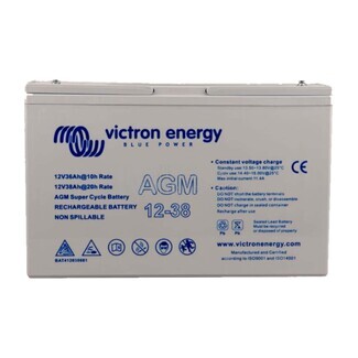 Bater�a Victron Energy AGM Super Cycle | 12 Voltios 38 Amperios